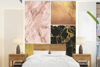 Produktbild von MuchoWow® Fototapete für Wohnzimmer oder Schlafzimmer Wandtapete Vinyl Motivtapete Marmor - Luxus - Design - 165x220 cm - Wanddekorationen