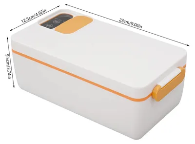 Immagine prodotto di Contenitore termico per il pranzo, design resistente, riscaldamento rapido dei pasti, colore arancione