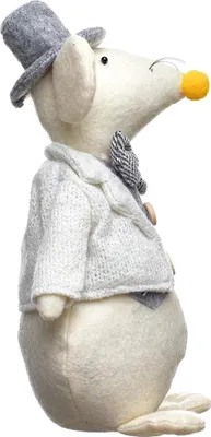 Produktbild von Beige Maus Creme-Weiß-Grau Türstopper