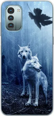 Produktbild von König Design Hülle kompatibel mit Nokia G11 Kunststoff Soft Handyhülle - Handy Case Wölfe
