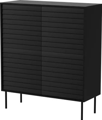 Produktbild von Kommode Cortina 100 - Modernes Design in Schwarz