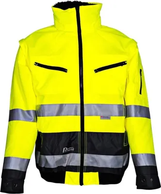 Produktbild von Asatex Prevent Warnschutz-Pilotenjacke 174 Gr. XL gelb/anthrazit