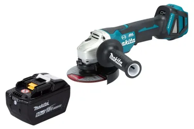 Produktbild von Makita DGA 517 Z Akku Winkelschleifer 18 V 125 mm Brushless + 1x Akku 9,0 Ah - ohne Ladegerät