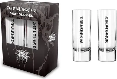 Produktbild von Darkthrone Schnapsglas-Set Logo klar Standard