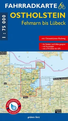 Produktbild von Fahrradkarte Ostholstein, Fehmarn bis Lübeck