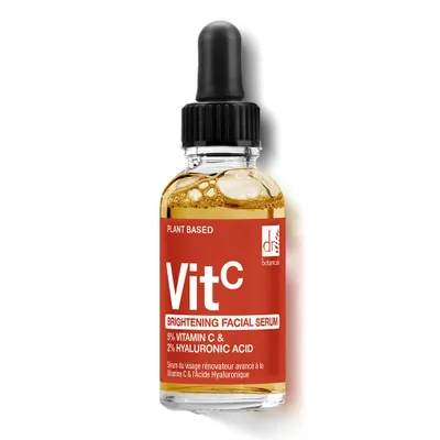 Produktbild von Dr Botanicals Aufhellendes Gesichtsserum mit 5 % Vitamin C & 2 % Hyaluronsäure, 30 ml