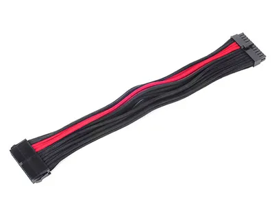 Produktbild von SilverStone SST-PP07-MBBR ATX 24-Pin-Kabel, 300mm - schwarz/rot