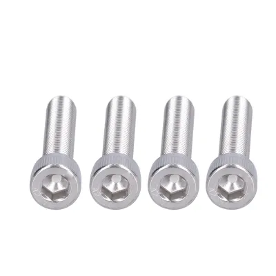 Produktbild von 4 Stück Sechskantschrauben mit Innensechskant, A2-Edelstahl, 1,25 mm Feingewinde, Befestigungselemente, M10x50