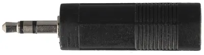Produktbild von Goobay Kopfhörer-Adapter, AUX-Klinke 3,5 mm Stecker zu 6,35 mm Buchse, ABS, schwarz, 3.5 mm, 6.35 mm, Schwarz