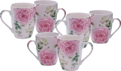 Produktbild von Kaffeebecher ROSEN im 6er Set - Porzellan - 250ml