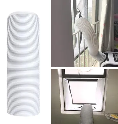 Imagen del producto de Manguera flexible para escape – Piezas de repuesto – Portátil – 15 cm/2 metros – Materiales de alta calidad – Fácil de instalar – Manguera para aire acondicionado