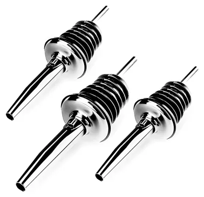 Produktbild von LAYBA Flaschenausgießer Edelstahl Silber ohne Kappe, 3er-Set