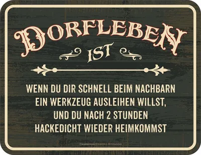 Produktbild von Dorfleben - Fun-Schilder - Werkzeug