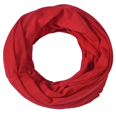 Produktbild von Jersey Stoff Loop Schal Leuchtrot