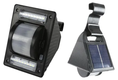 Produktbild von Solar LED Dachrinnenleuchte Gartenleuchte Solarlampe Zaunleuchte Aussenleuchte