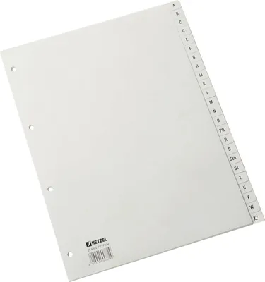 Produktbild von Rexel Kunstst.Reg. A4 24tlg A-Z grau, Alphabetischer Registerindex, Polypropylen (PP), Grau, A4, 226 mm, 297 mm