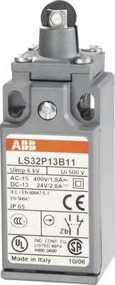 Image de ABB Endschalter 400 V/AC 1.8 A Rollenstößel tastend LS32P13B11 IP65 1 St. (1SBV010313R1211)