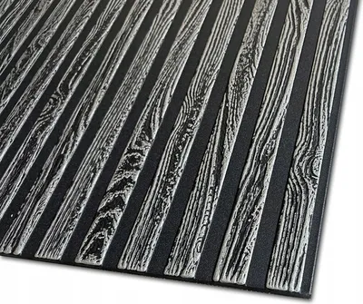 Immagine prodotto di DECCART | Pannelli a soffitto 3D | pannelli a parete nero-argento | doghe | 100x50cm | 16m2