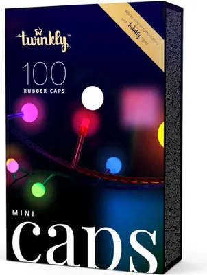 Produktbild von Twinkly MiniCaps, Girlande, Silikon, Mehrfarbig, Rund, Gelb, 1,5 cm
