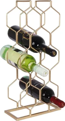 Produktbild von Edles Weinregal in Gold für 8 Flaschen