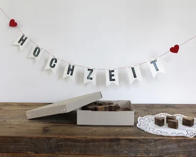 Produktbild von Hochzeitsgirlande "Hochzeit"