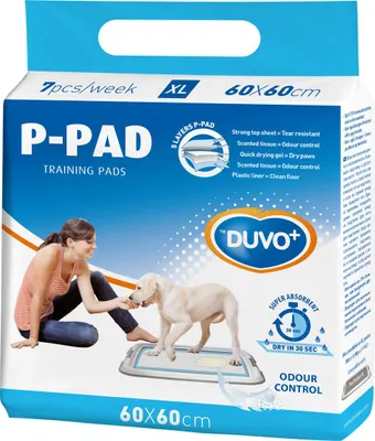 Immagine prodotto di Duvo+ Tappetini per cuccioli P-Pad X-Large, dimensioni: 60 x 60 cm