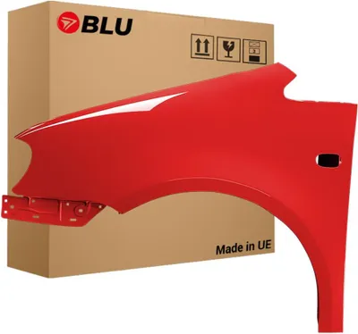 Immagine prodotto di BLU Parafango compatibile con VW Volkswagen Caddy III 3 2K LY3D Sinistra Rot TornadoRot | 2004-2010 | Anteriore | Verniciato | Pronto per il montaggio | Zincato