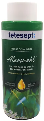 Produktbild von tetesept Atemwohl Pflege-Schaumbad mit Eukalyptus Holunderblüte 500ml