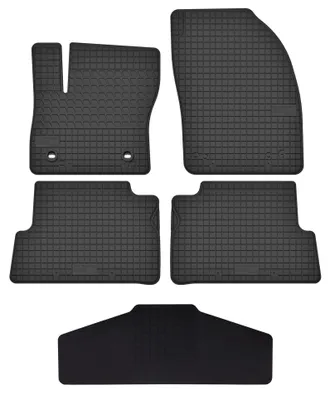 Produktbild von Gummimatten Fußmatten + Tunnel Schwarz für Ford C-Max MK1 2003-2010 Set 5-tlg