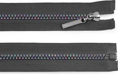 Obrázek produktu pro Duhový kostěný zip šíře 5 mm délka 50 cm - šedá paloma.