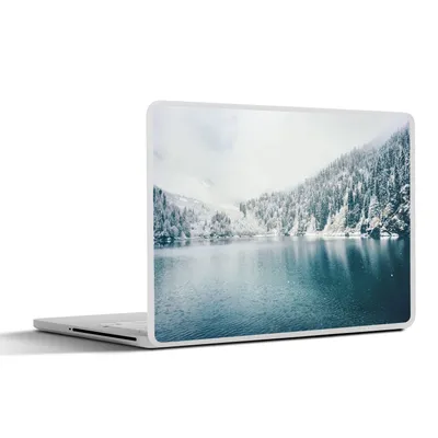 Produktbild von MuchoWow® Laptop Aufkleber Sticker Cover Winter - Wasser - Schnee 30x22 cm - Laptop-Sticker
