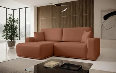 Obrázek produktu pro FurMeb24 ECKSOFA FLOUD - 250 x 160 cm aragon 56 - s funkcí spánku a postelovým boxem - levá strana