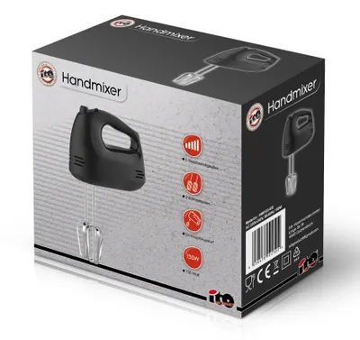 Produktbild von Handmixer 150 W – Elektrischer Handrührer mit 5 Geschwindigkeitsstufen