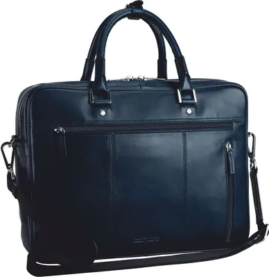 Produktbild von LEONHARD HEYDEN Leder Aktentasche Henkeltasche mit Laptopfach Montreal Zipped Briefcase 2 Compartments Navy dunkelblau