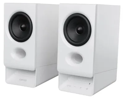 Obrázek produktu pro Reproduktory R20BT - stereo 2.0 - širokopásmové reproduktory - Bluetooth 6.0 - ovládání dotykem - AUX a USB-C - podpora aplikace - bílé