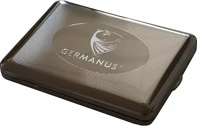 Zdjęcie produktu dla GERMANUS Papierośnica - niklowane srebro, 100 mm, elegancja i trwałość
