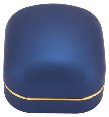 Produktbild von LED-Ringbox mit Samtfutter, exquisites Luxus-Schmuckkästchen mit Licht für Jahrestag, Hochzeit, Blau