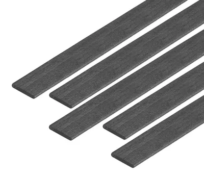 Kohlefaserstäbe pultrudiert, 1x5x200 mm, 5 Stück