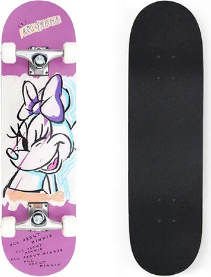 Produktbild von Disney Minnie Mouse Skateboard Perfekt für Gehwege & Parks 79x20x12 cm