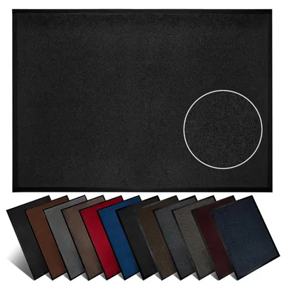Produktbild von Furni24 Schmutzfangmatte Fußmatte 80 x 120 cm Anthrazit – Rutschfeste & Waschbare Türmatte für Innen & Außen
