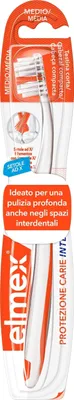 Produktbild von elmex 8718951557628, Zahnbürste, Erwachsener, Orange, Weiß, Medium, 1 Stück(e), Sichtverpackung