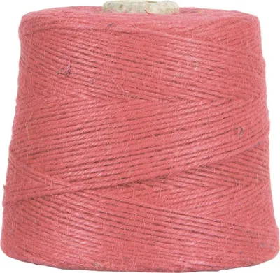 Image de Ficelle de jute rose, 500 m, 2 mm, 1 kg, fil de jute pour le crochet, le macramé et le jardinage