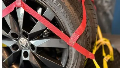 Bandennetz für Kofferraum, 110-129 cm, 300 daN, PES-Gurt