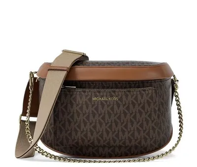 Produktbild von Michael Kors Slater Medium Handtasche Sling-Pack Bauchtasche Signature Braun 35F5G04M6B