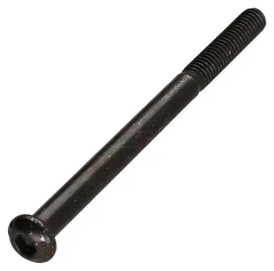 Produktbild von Metallschrauben Flachrundschraube mit Innensechskant M6X80 Teilgewinde Klasse 10.9 Schraubenschlüssel 4 Stahl schwarz