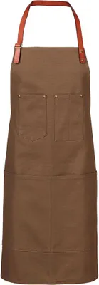 Produktbild von Latz-Schürze, Canvas, PolyurethanNackenband verstellbar, 4 Taschen, B 86 x L 86 cm : 100% Baumwolle (10,02oz.) : toffee