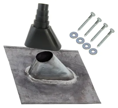 Produktbild von PremiumX SAT Dachsparrenhalter Montage Set Sparrenhalter universal Blei Abdichtung für Masten schwarz