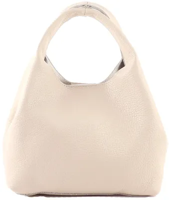 Immagine prodotto di Borsa a mano in pelle Giuliano, modello Jente, da donna, prodotta in Italia, color beige