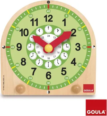 Produktbild von Goula - Lernuhr, 3 Jahr(e), Karton, Kunststoff, Mehrfarbig