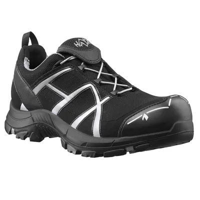 Produktbild von HAIX Sicherheitsschuh Black Eagle Safety 41.1 S1P black-silver, nach EN ISO 20345:2011 S1P HRO HI CI WR WRU SR schwarz  Größe UK3.5/EU36